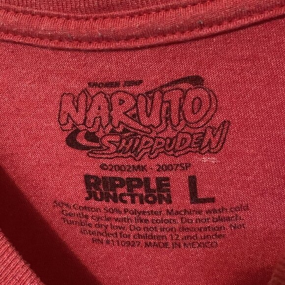 Ripple Junction Naruto Shippuden T-Shirt L Red - Picture 4 of 4